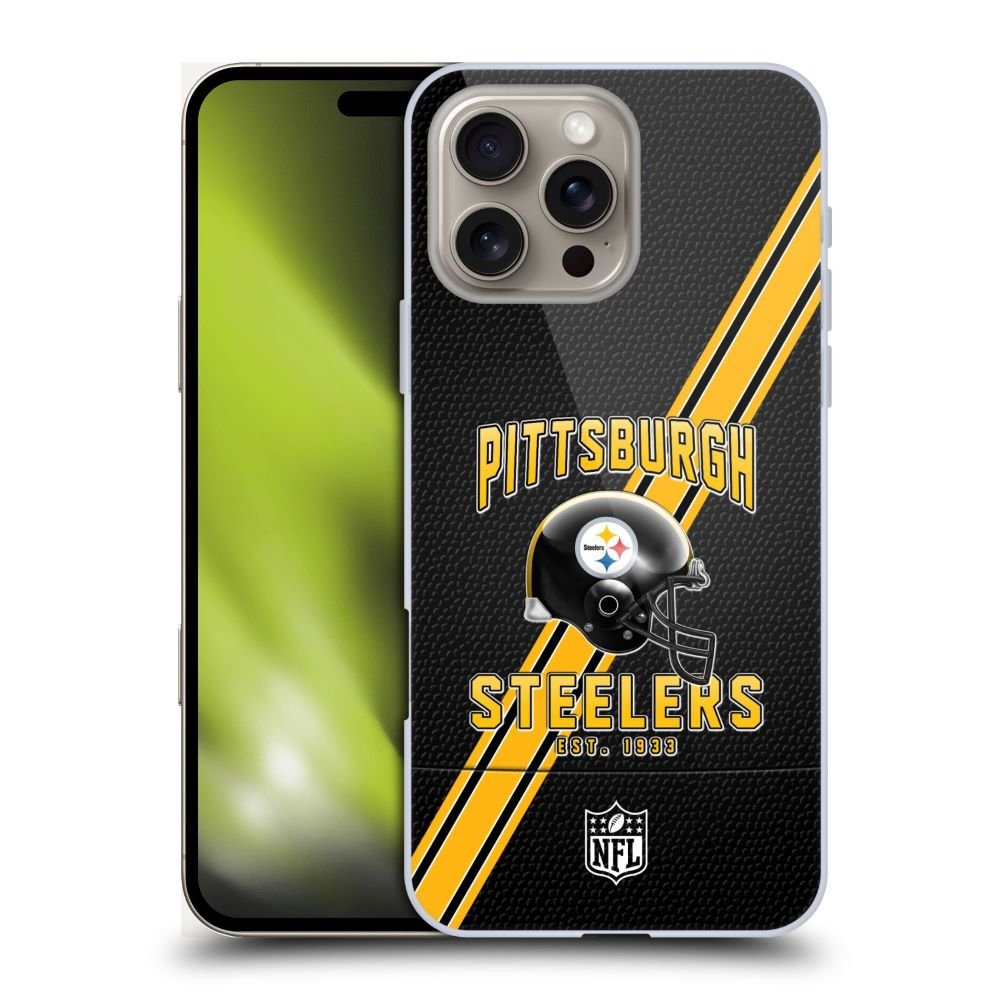 PITTSBURGH STEELERS(NFL) ピッツバーグスティーラーズ ピッツバーグスティーラーズ - Football Stripes ハード case / Apple iPhoneケース - PGS